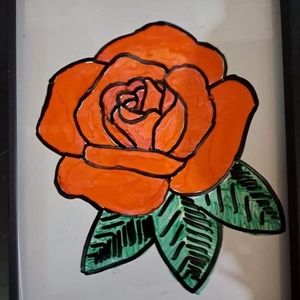 RED ROSE SUNCATCHER